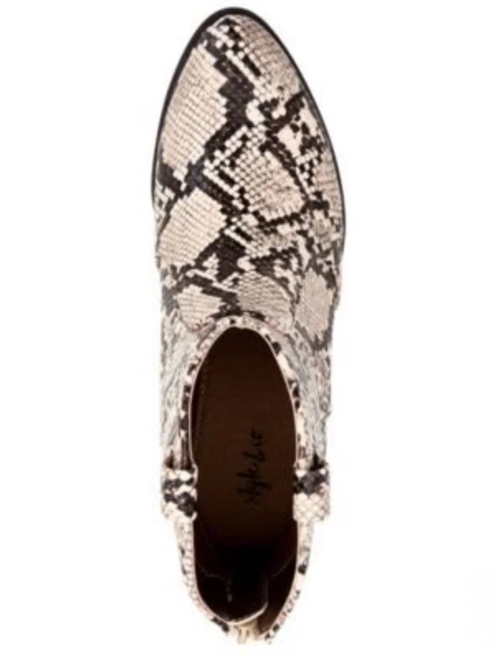 Style & Co. MyKenna Western Snakeskin Ankle Booties Size 9
